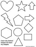 Cave City School Helped Me Learn My Shapes Coloring Page